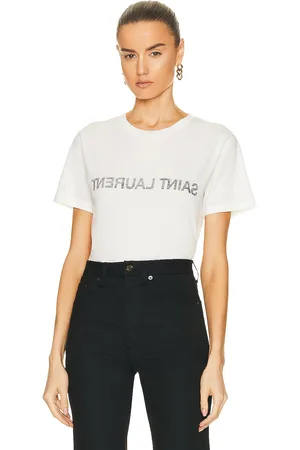 Saint Laurent Reverse Logo T-Shirt in