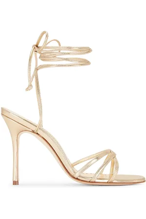 Manolo Blahnik Leather Leva 105 Sandal in