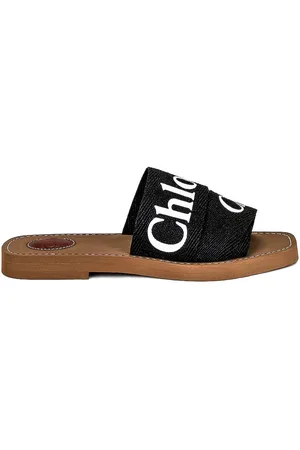 Chloé Woody Flat Slides in