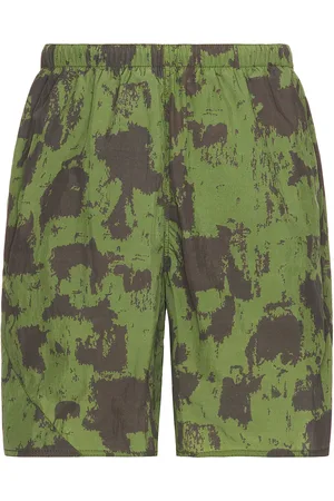 Beams Mil Athletic Shorts Nylon Camo Print in