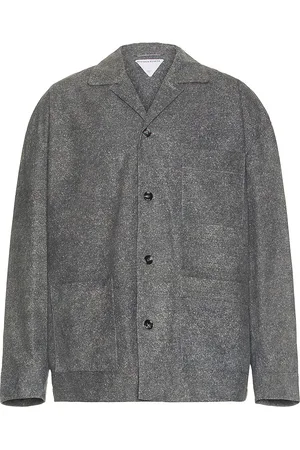 Bottega Veneta Flannel Printed Nubuck Jacket in
