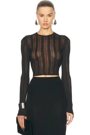 Saint Laurent Long Sleeve Top in