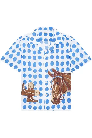 BODE Jockey Dot Short Sleeve Shirt in