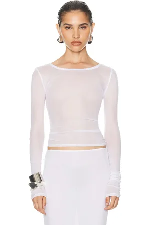Helsa Mesh Long Sleeve Tee in
