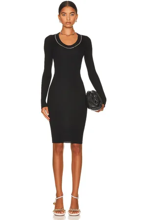 Bottega Veneta Long Sleeve Lightweight Rib Dress in