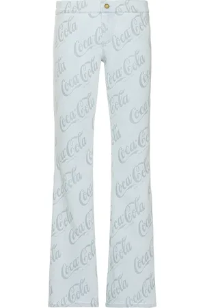 ERL Jacquard Denim Flare Pants Woven in