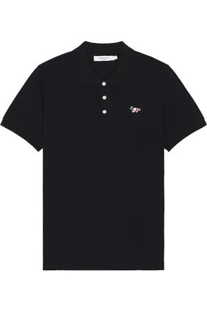 Maison Kitsuné Tricolor Fox Patch Polo in