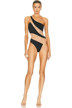 Norma Kamali Snake Mesh Mio One Piece Swimsuit in