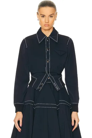 Bottega Veneta Tech Nylon Blouson Top in