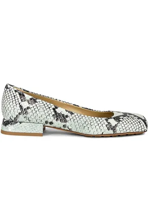 Bottega Veneta Tower Square Toe Ballerina Flats in