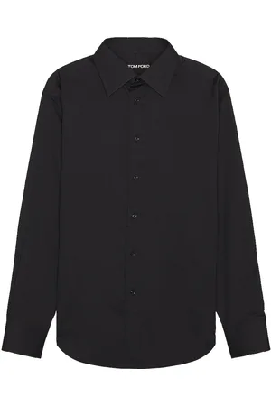 Tom Ford Cotton Silk Serge Fluid Fit Shirt in