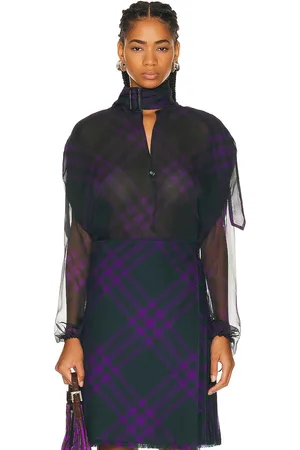 Burberry Long Sleeve Blouse in