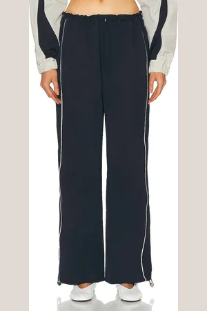 GRLFRND Cinched Waist Wide Leg Pant in