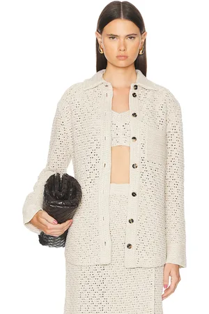 Bottega Veneta Long Sleeve Button Up Top in