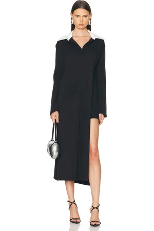Courrèges Twist Cotton Polo Long Dress in