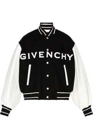 Givenchy Wool & Leather Varsity Jacket in