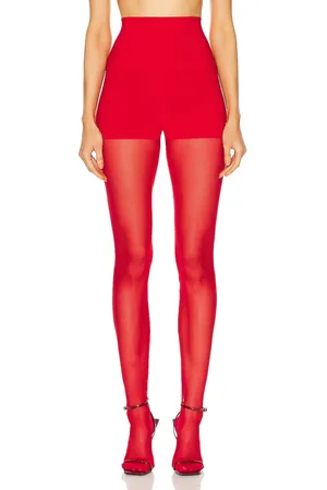 Norma Kamali Legging W/ Mesh Bottom Footsie in