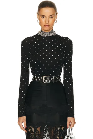 Paco rabanne Studded Turtleneck Top in