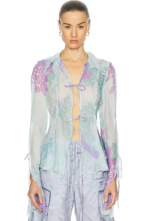 Acne Studios Satty Long Sleeve Blouse in