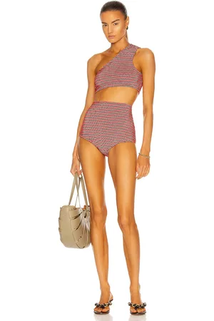 Bottega Veneta One Shoulder Bikini Set in