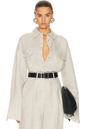 Helsa Linen Button Down Shirt in