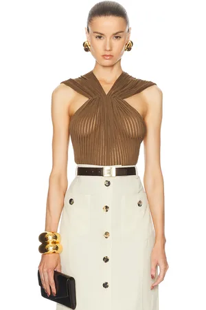 Saint Laurent Halter Neck Tank Top in