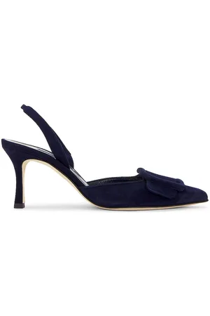 Manolo Blahnik Maysli 70 Suede Slingback In in