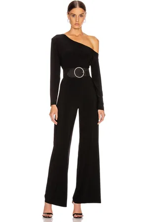 Norma Kamali Long Sleeve Drop Shoulder Jumpsuit in