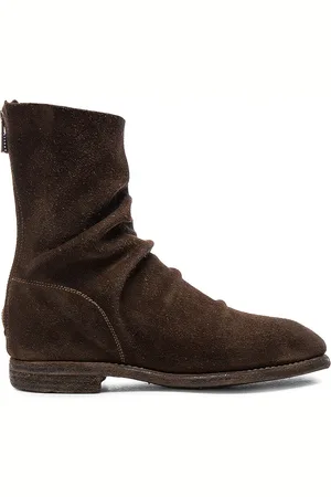 GUIDI Calf Suede Boots in