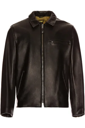 Schott NYC Collar Lamb Leather Jacket in