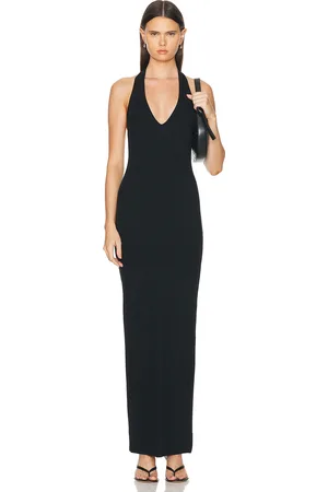 ÉTERNE Halter Maxi Dress in