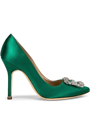 Manolo Blahnik Hangisi 105 Satin Heel in