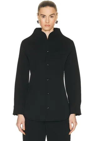 Bottega Veneta Stretch Funnel Neck Shirt in