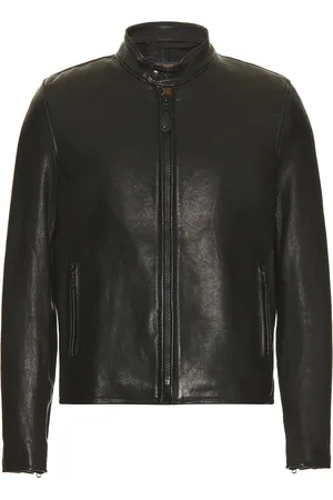 Schott NYC Vegetable Tanned Lambskin Cafe Racer Jacket in