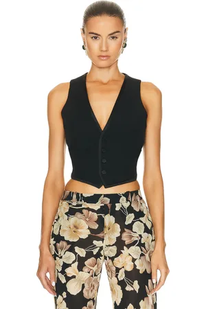 Saint Laurent Cropped Vest in