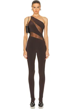 Norma Kamali Snake Mesh Catsuit in