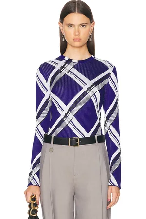 Burberry Rib Crew Neck Top in