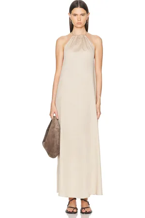 Leset Yoko Halter Maxi Dress in
