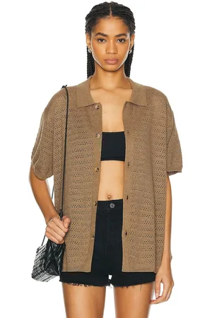 WAO Open Knit Short Sleeve Shirt in