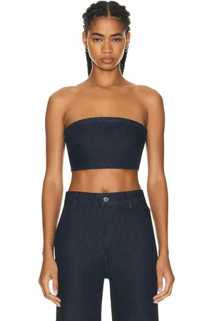 GRLFRND Lilah Denim Tube Top in