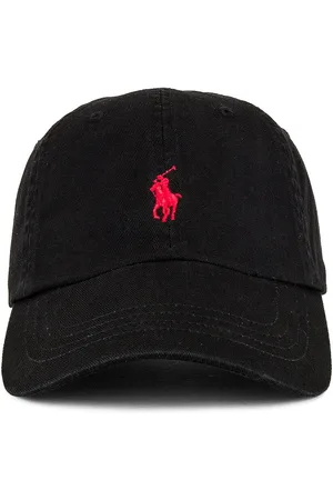 Ralph Lauren Chino Cap in Black & Red in