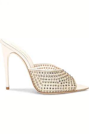 Saint Laurent Blonde Mule Sandal in