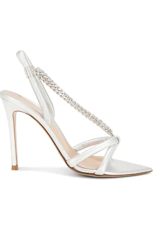 Gianvito Rossi Nappa Silk Heels in