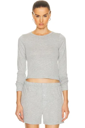 ÉTERNE Long Sleeve Baby Tee in