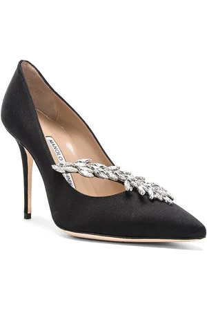 Manolo Blahnik Satin Nadira Heels in