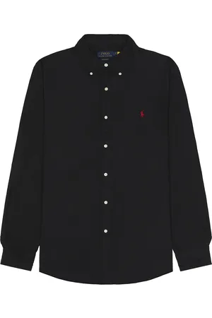 Ralph Lauren Garment Dyed Oxford Shirt in Black in
