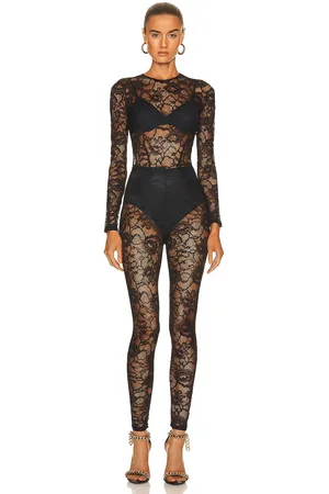 FLEUR DU MAL Lace Catsuit in