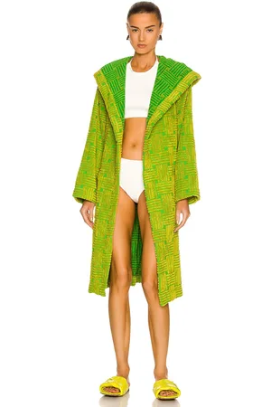 Bottega Veneta Intreccio Jacquard Cotton Terry Bathrobe in