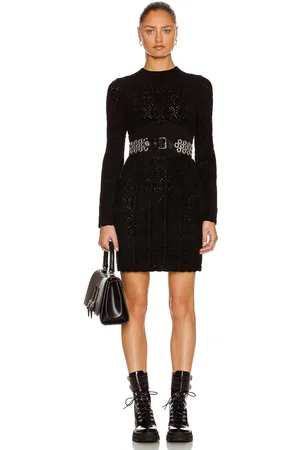 Alaïa Fitted Corset Detail Mini Dress in