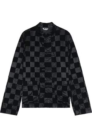 Comme des Garçons Checkered Flock Jacket in